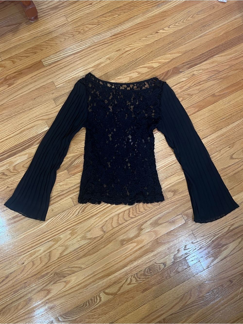black lace gothic top